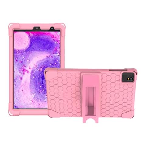 (for 8LB1/ 8WB3/ 8LA1 Tablet) Transwon Kids Case for Hyundai HyTab Plus 8LB1 Tablet/HyTab Plus 8WB3 Tablet/HyTab Pro 8LA1 Tablet Case - Pink Cover