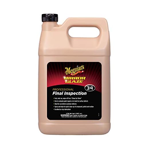 Meguiar's Professional Final Inspection Mist & Wipe M3401 - Quickly and Gently Remove Prints, Dust, and Smudges Leaving a Showroom Quality Shine - Safe as a Clay Bar Lubricant, 128 Oz, 1 Gallon