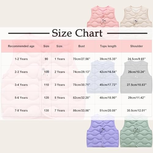 Baby Toddler Boys Girls Quilted Puffer Vest Sleeveless Padded Jacket Coat Warm Winter Vest Child Kid Fall Outerwear3