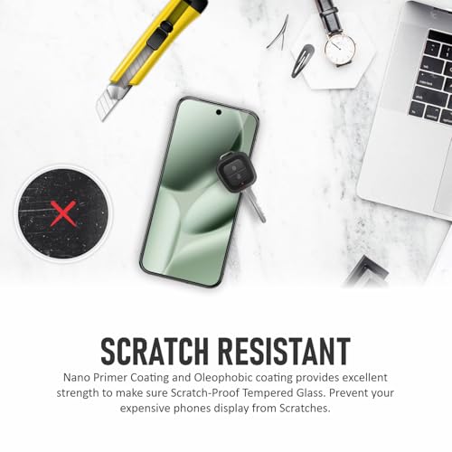 Image of SupCares Tempered Glass for Google Pixel 9 Pro XL and Google Pixel 10 Pro XL (6.8 Inch) With Installation Kit | 9H Edge to Edge Screen Protector | Black