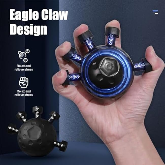 Finger Grip Strengthener, 2025 Upgraded Hand Grip Strengthener Finger Exerciser, Finger Exerciser Gripper, Adjustable Hand Grip Strengthener