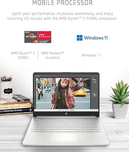 HP 14" Laptop HD AMD Ryzen 5 5500U 32GB RAM 1TB SSD miniatura 4