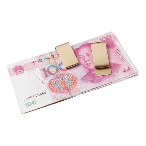 Pocket Brass Metal Clip Men Purse Credit Card Cash Clamp Money Clip Wallet Wallet4