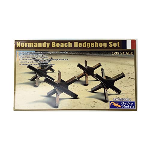 Normandy Beach Hedgehog Set Gecko Models 1:35 pour créer un diorama du Débarquement réaliste