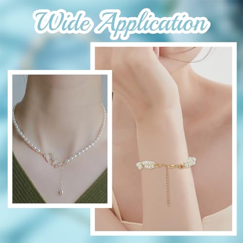 Extensión para collar de acero dorado Beebeecraft de 18k para regular longitud 6