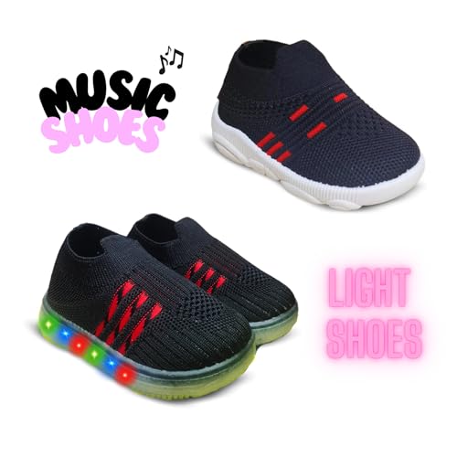 Image of Kids Trending Slip-On Shoes Combo, Pack of 2 (Light Shoe + Musical Shoe)