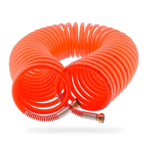 UNIVERSEL - Tuyau Air Comprimé - Spirale - Diamètre 6mm - Pour Pompe Compresseur D'Air - Compatibilité Universelle - Extension 10m