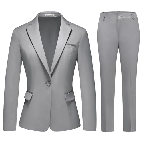 MODFUL Women Suits Work Professional Office 2 Piece Pant Suits