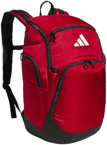 adidas 5-Star 2.0 Backpack for Multi-Sport Practice, Travel and Game-Day, Team Power Red, One Size