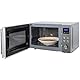 Russell Hobbs RHM2086SS Classic Digitale Mikrowelle aus Edelstahl, 17 Liter, mit 5 Leistungsstufen, 8 Automatik-Kochprogrammen, Blaues LED