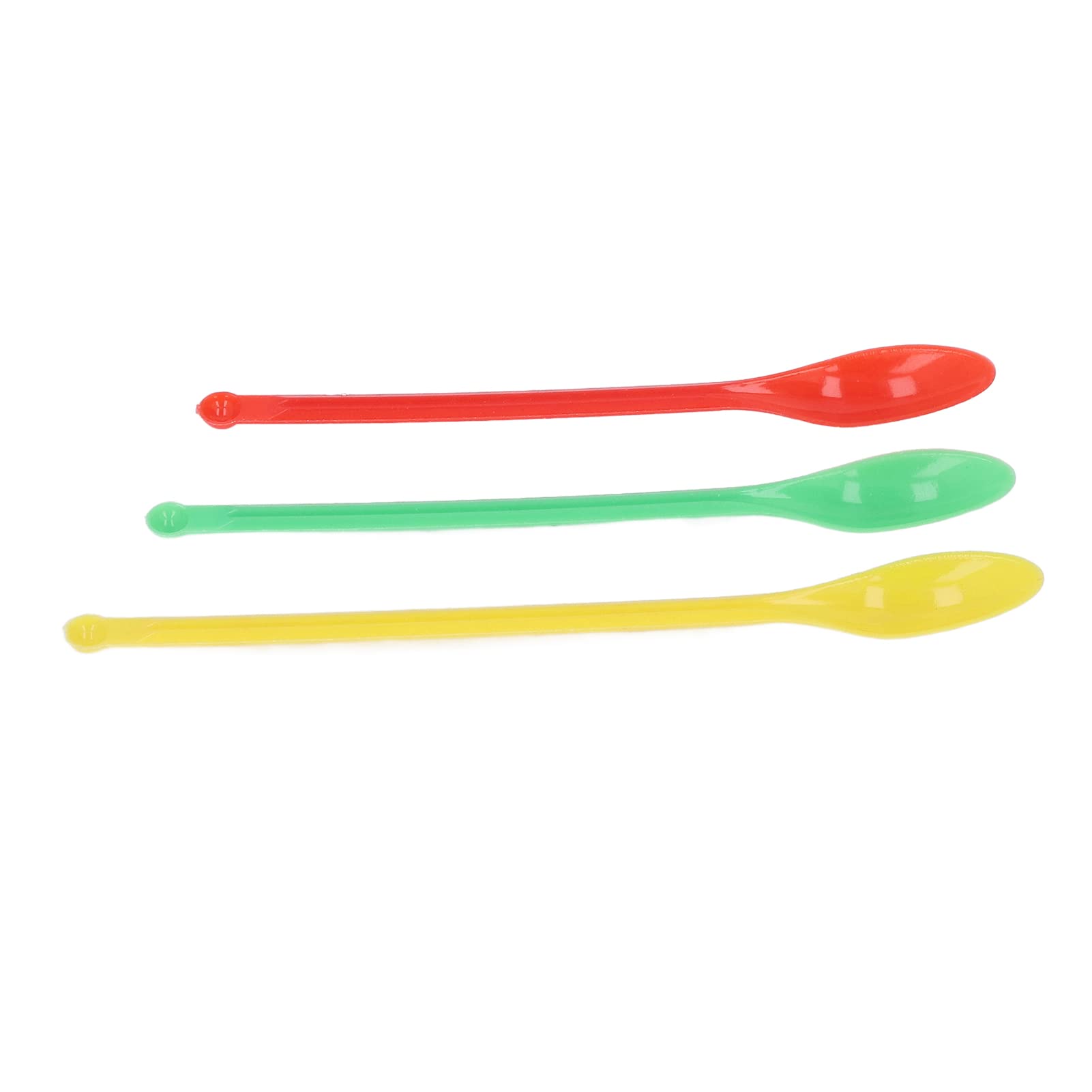 Laborlöffel aus Kunststoff, doppelseitig, 60 Stück, Grün Rot Gelb, ABS Material, Mikro-Laborspatel