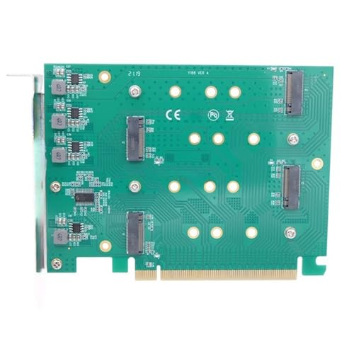 Tarjeta PCIe NVMe con configuración RAID de múltiples puertos para transferencia masiva