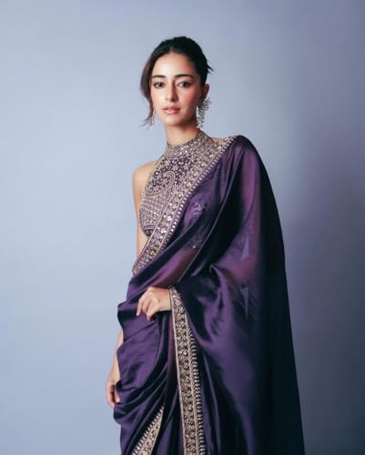 Image of Women's Kanjivaram Soft Lichi Silk Saree Beautiful Jacquard Rich Pallu Design Work Zari With Blouse Piece