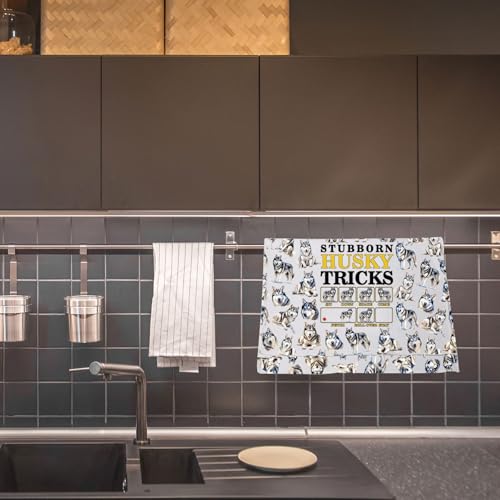 Torchon de cuisine husky sibérien pour décorer une table conviviale - 5