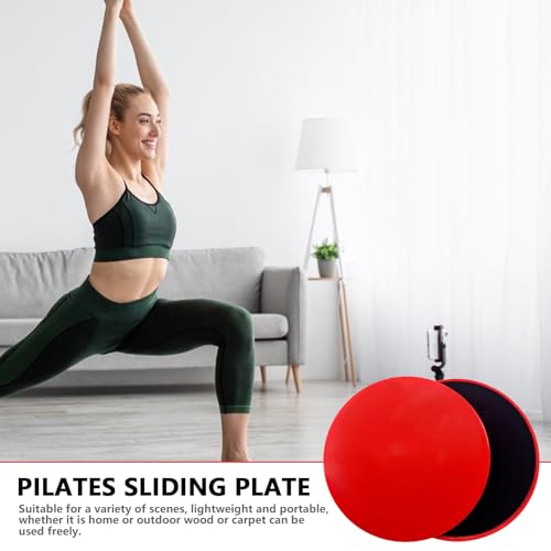 Pilates Core Sliders – Disques glisseurs à deux côtés, 2 patins de sol | Appareil d'entraînement abdominal léger et portable – Outil de fitness polyvalent pour l'entraînement de base sur tapis et – Image 4