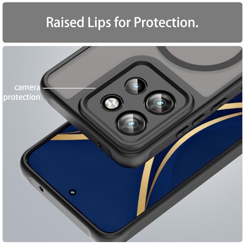 Image of Compatible with Motorola ThinkPhone 25 Case Cover,Compatible with MagSafe,Anti-Fall,Compatible with Motorola Edge 60 Neo XT2509-1 Cell Protective Phone Case Black
