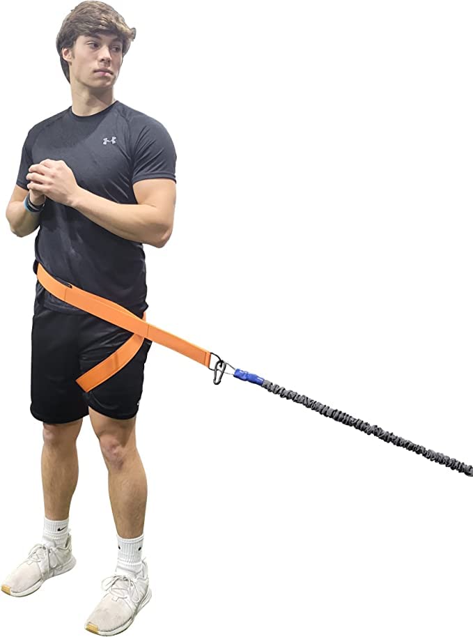 SHOP PLAY 9 Core & Hip Belt Resistance Band for Baseball & Softball Belt for Strength and Resistance