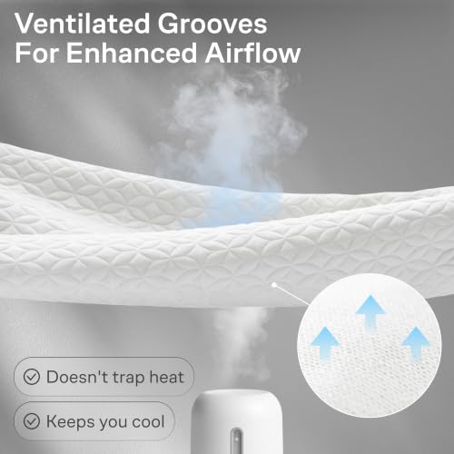 Image of 100% Waterproof Noiseless & Cooling Mattress Protector - Twin Size - White | Viscose Made from Bamboo, 360 Protection Against Spills, Stains, & Accidents, 20 inch Deep Pocket, For Parents & Pet Owners