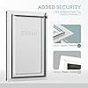 Eillion Extra Large Dog Door for Exterior Door, Up to 220 lbs, Doggy Door with 3 Flaps Opening 13.4" x 23.1", Aluminum Frame, Metal Closing Panel and Lock, XL Dog Door for Exterior Doors