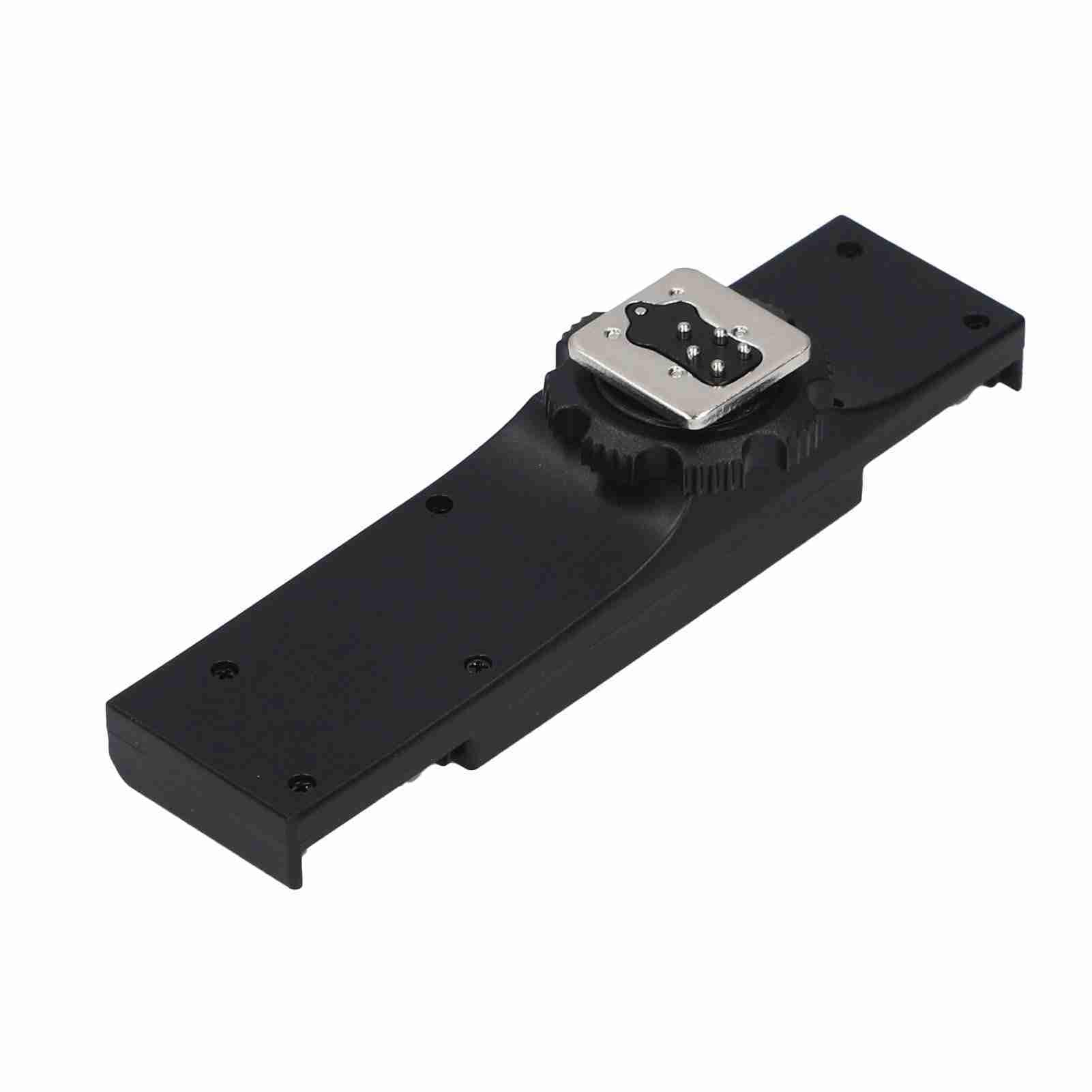 Slitta portaflash Duale con Supporto I Ttl, Leggero, Espande Due Punti di Montaggio con capacità di Carico di 3kg per Fotocamere e Videocamere, ABS PC, 11 x 3 x 2,4 cm, 1 Pezzo