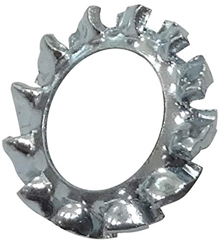 AERZETIX - C44524 - Juego de 50 Arandelas abanico de freno M6 para perno/tornillo M6 - dientes dentado exterior - en acero galvanizado - DIN6798 - montaje tuerca fijación sellado apriete