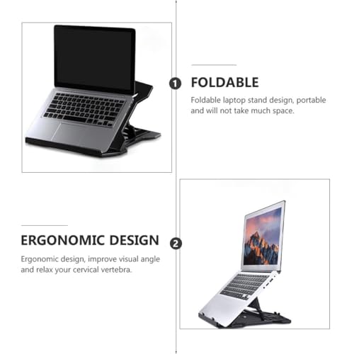 Soporte portátil ajustable para laptop plegable Healeved miniatura 6