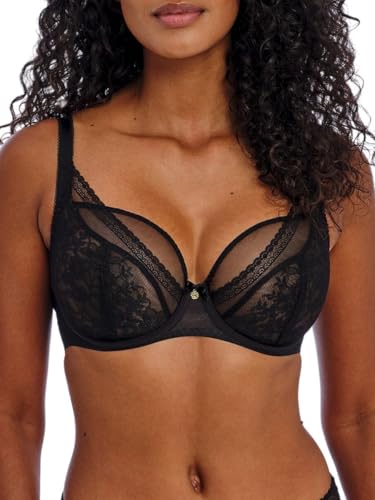 Soutien-gorge plongeant noir Freya Sydnie en bonnet E galbe parfait et maintien d'exception