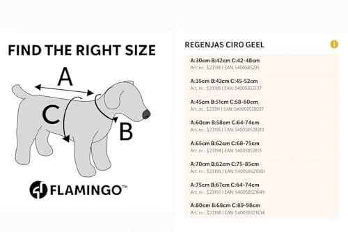 Flamingo RAINCOAT CIRO YELLOW 70CM, 70 CM - Image 2