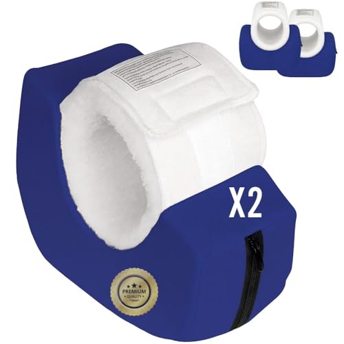 OrtoPrime 2er-Pack wasserdichte Anti-Druck-Ferseneinlagen, gebogene Form, Fersenschutz, orthopädisches Druckentlastungskissen für Füße (Universalgröße)