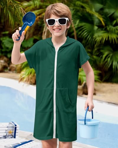 Image of BesserBay Boys Girls Swim Cover Up Terry Cloth Swimwear