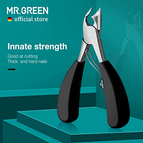 Coupe-ongles d'orteils en acier inoxydable MR.GREEN de haute précision