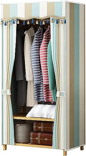 Armoire en tissu pour studio et chambre d'amis avec penderie