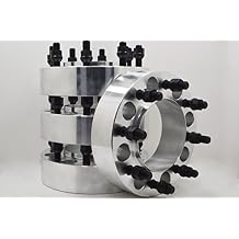 4 Pc 8x180 Wheel Spacers Adapters Front & Rear 124.1 MM Hub | Works With 2011-2025 Silverado Sierra 2500 3500 SRW 2x4 4x4 True Hub Centric Made in USA Bolt On