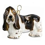 Joy to the World Collectibles European吹きガラスペットオーナメント、Basset Hound Standing