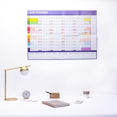 2027 Wall Planner A1 Full Year to View - Large 84cm x 59cm Calendar Foldable to A4 - Ideal for Home, Office, School & Planning (Rainbow) - Cosy Home Interiors 2027 Wall Planner A1 Full Year to View - Large 84cm x 59cm Calendar Foldable to A4 - Ideal for Home, Office, School & Planning (Rainbow) - Image 3