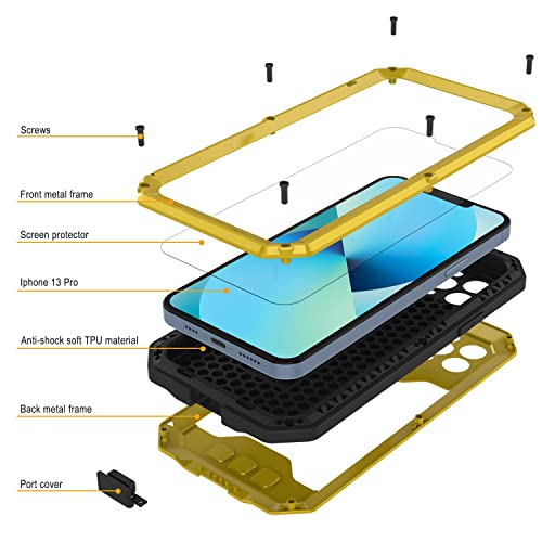 PunkCase for iPhone 13 Pro Metal Case 2.0, Neon - Image 4