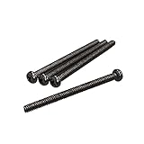 YJB PARTS インチ規格 ハムバッカー用ピックアップネジ ブラック 4pcs