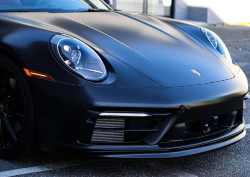 Image of Matte Black Fiber Vinyl Wrap for Cars Interior & Exterior Automotive Vinyl Wraps for Motorcycles,Laptops,Mobile Phones (24 x 48 Inch, Matte Black)