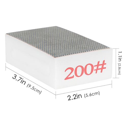 Image of 2Pcs Diamond Sponge Cleaning Brick, Cleaning Sponge, Lightweight and Flexible, Suitable for Cleaning Kitchen Utensils, Plates, Stove, Barbecue Grills (200 Grit)