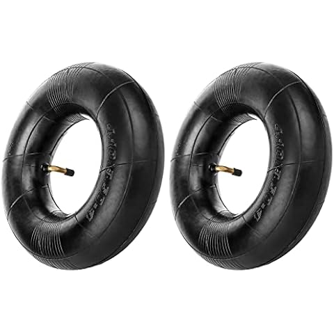 MorNon 2Pcs Inner Tube 4.10/3.50-4 Wheelbarrow Inner Tube Bent Valve fits 10" Wheelbarrow Tire Replacement Inner Tubes for Trolley Scooter Hand Trucks Lawn Movers Cover