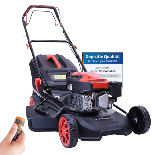STAHLMANN Rasenmäher Benzin mit Antrieb BR460 – 5,4PS (4,0kW) 170ccm mit Antrieb, 46cm...