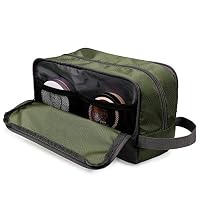 WANDF Kulturbeutel Herren Rucksack Damen Kosmetiktasche Waschtasche für Männer & Frauen in Premium Qualität (A - Armee - Grün) – Ansicht 3