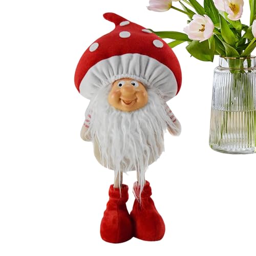 Nain de Noël champignon créant une ambiance de forêt enchantée chez soi