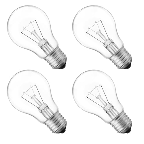XDYQKJ 75 Watt Incandescent Light Bulbs A19 Incandescent Bulb 60+ watts Shatter-Resistant and Durable Warm White Light (4-Pack)