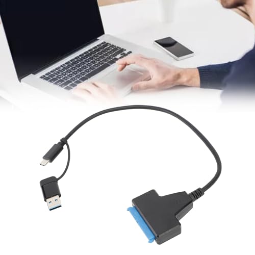 Cable adaptador SATA a USB C y USB A, 10Gbps USB 3.1 Gen 2 miniatura 4