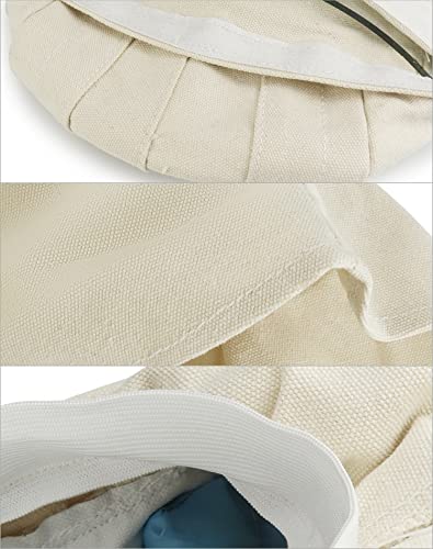 QWORK Sand Blasting Hood Cap, Shawl Sandblaster Protective Gear Mask, Anti Dust/Wind Sandblasting Tool Mask, Heat / Cut / Scratch Resistant Neck Protector, White