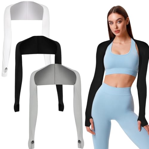 SYTTNUM 3 Pares Chal Arm Sleeve,Brazo Protección Uv,Refrigeración Manguito,Mangas Protección Solar,Tatuaje Compresión Mangas,Hombre Mujer Conducir Baloncesto Deportes Ciclismo Golf Aire Libre