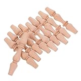 SHINEOFI 10 pezzi Colonnine in Legno Massello con Testa Colonna Romana Balaustre Decorativ...
