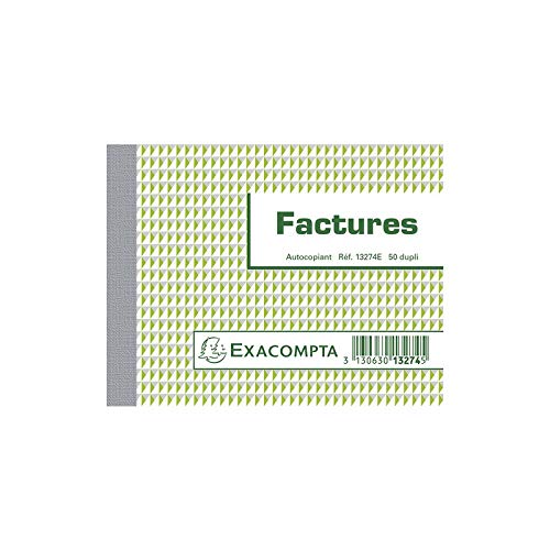 EXACOMPTA Lot de 3 Manifolds FACTURE 105 x 135 mm 50 Feuillets dupli