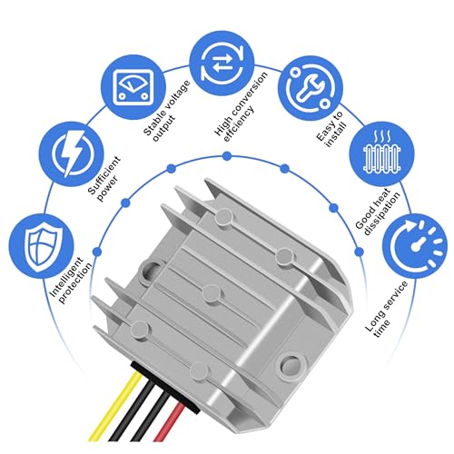 with Fuse Buck Converter 12V to 9V 10A 90W 24V to 9V Step-Down Converter, Reducer, IP68 Waterproof Module widely Used2